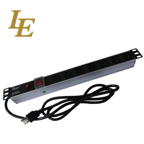 19 Inch USA Horizontal Vertical Installation125V 50/60Hz 15A Distribution Unit For Network Server Racks