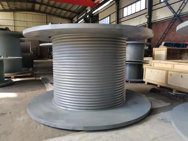 Quality CCS Certification Grooved Wire Rope Drum Multilayer For Lifting for sale