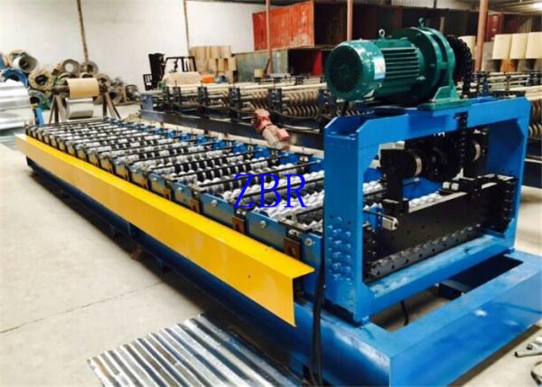 Quality Trapezoidal Roof Panel Roll Forming Machine 33ksi - 50ksi Yield Stress for sale