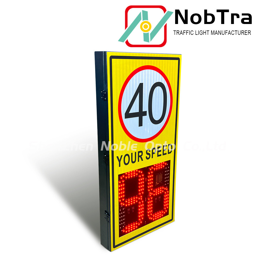 200 Meters Radar Detection Distance Digital Speed Limit Signs with 1 Year and More Than 300 Meters Visibility Range
