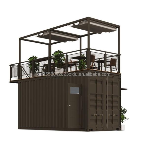 Steel Frame Galvanized Steel Bending 180g 20ft Foldable Luxury Prefabricated Portable Coffee Shop Container for Products