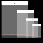 pp/ opp header bag for ring package crystal clear opp/bopp envelope bags with