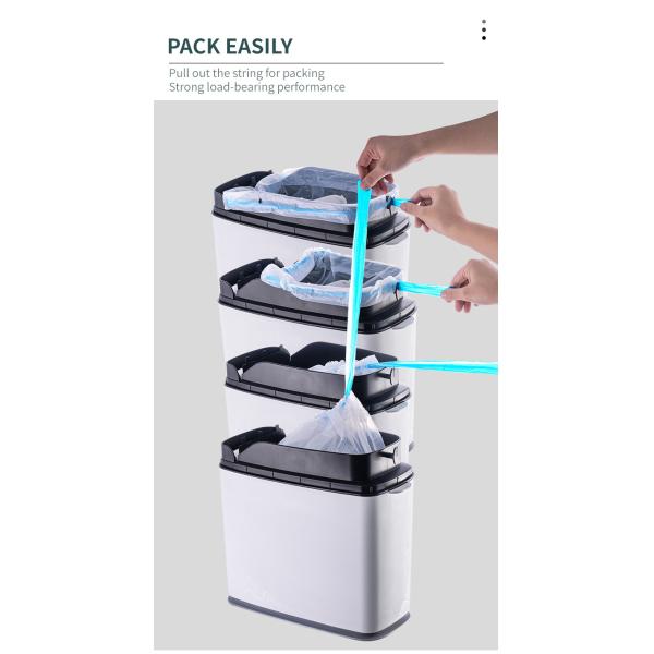 ABS Material 10L Intelligent Trash Bin Odor Free Space Free Design