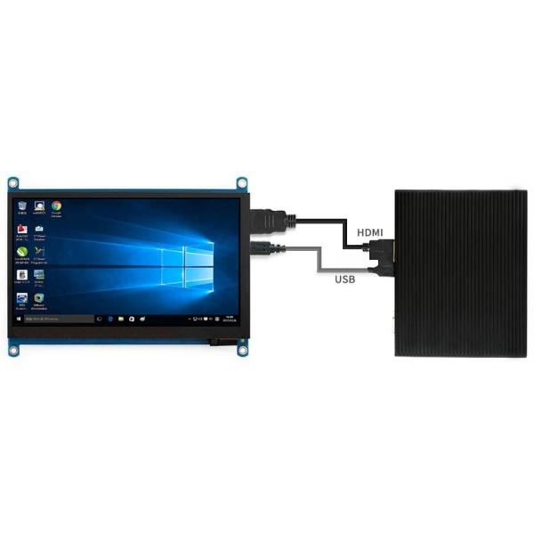 7" 1024x600 Capacitive Touch Screen Module RGB HDMI LCD Module