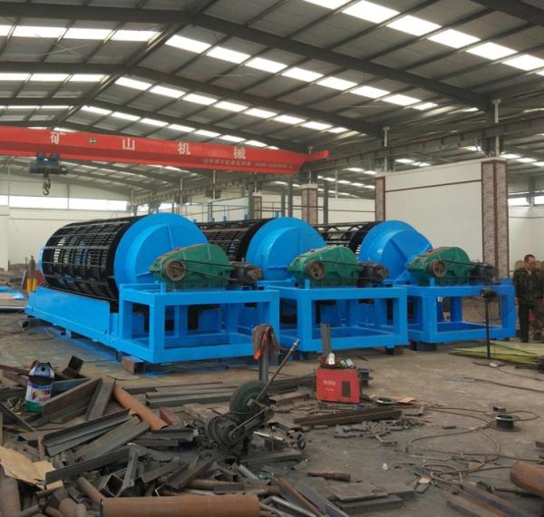 Quality Efficient Compost Gold Washing Plant Electric Trommel Screen for sale
