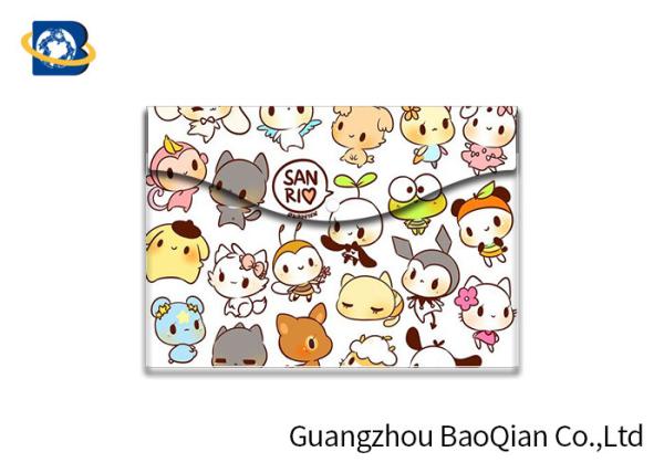 Quality Coloful Picture 3D Lenticular Printing Service Plastic  File Bag / Folder for sale