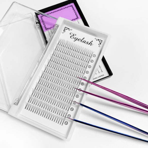 Quality Custom Lightweight Russian Volume Eyelash Extensions 100% Handmade Craft for sale