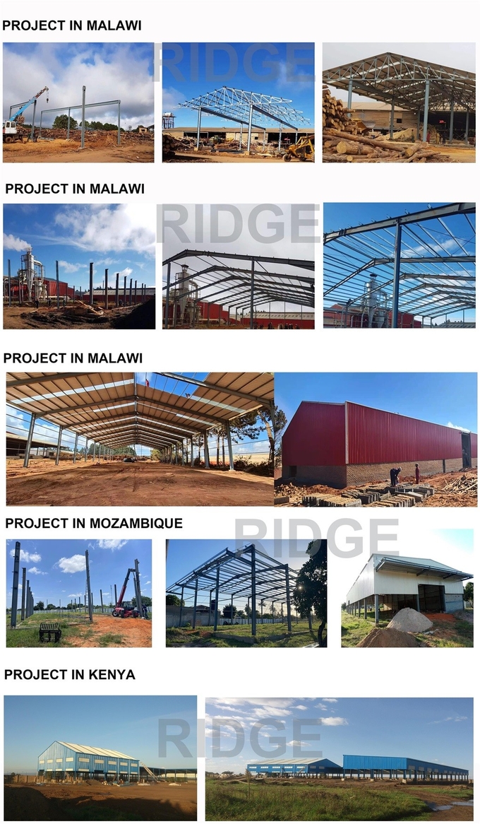Light Steel Structure Prefabrication Metal Factory Portal Frame Steel Structure Workshop Building Custom Metal Buildings
