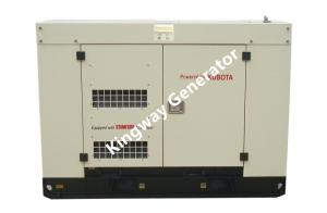 China Kubota 20KVA Diesel Generator Set Silent Type 3 Phase 50HZ on sale
