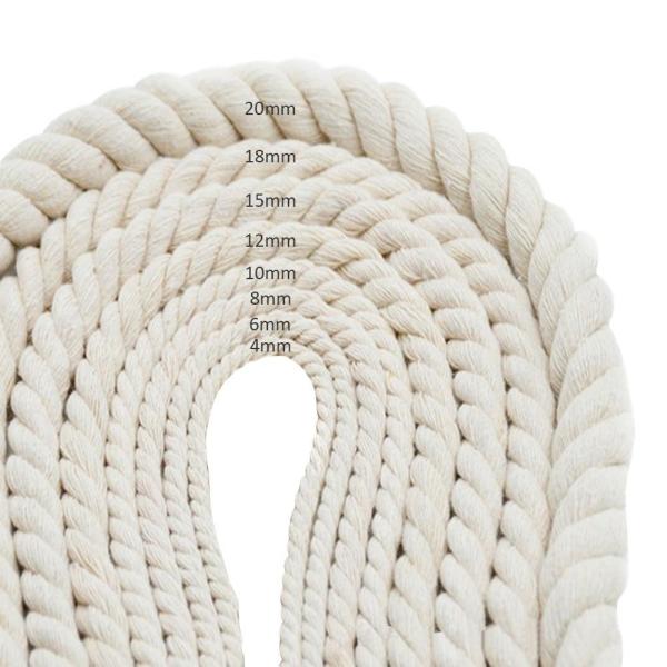Quality Twist Rope for Macrame Crafts Natural Fiber Cotton Cord from Manufacturers for sale