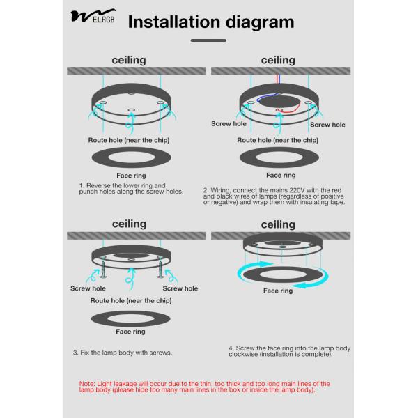 Anti Glare Open Design Spotlight for White Product Style without Perforated Ceiling