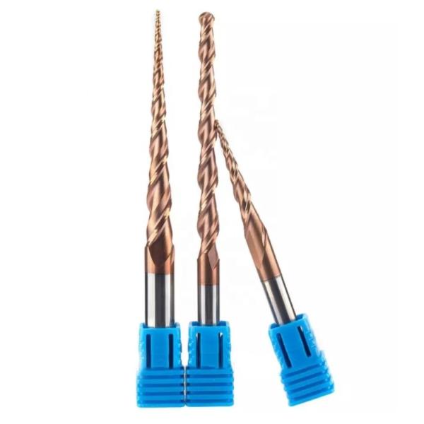 4.0mm Solid Carbide Tapered Ball Nose End Mill TiCN Coated CNC Milling Cutter Engraving Bit