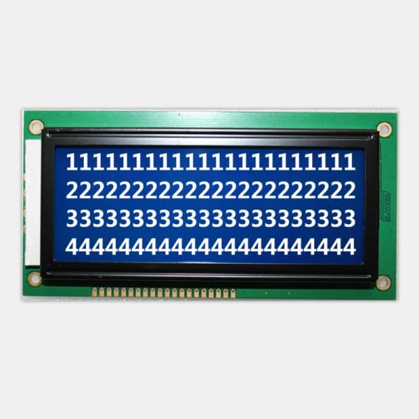 Quality Blue Mode Transmissive LCM LCD Display Negative Character Screen For Instrument  for sale