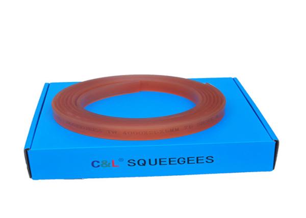 Quality Single Bevel Polyurethane Squeegee Silk Screen Printing Rubber Squeegee for sale