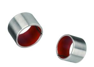 China 250N/mm² Self Lubricating Red PTFE Metal Polymer Bearings on sale