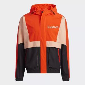 China Men'S Project Rock Track Jacket Customize Logo Print Embroider Zipper on sale