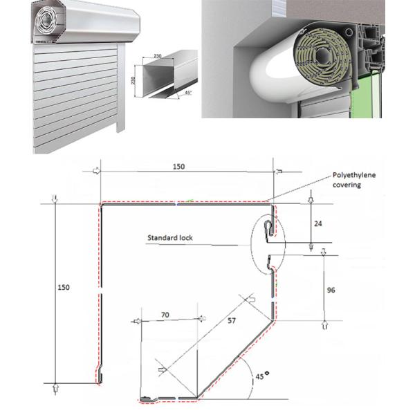 Cover Window Box Shutter Door Roll Forming Machine 10 Stations Hydraulic
