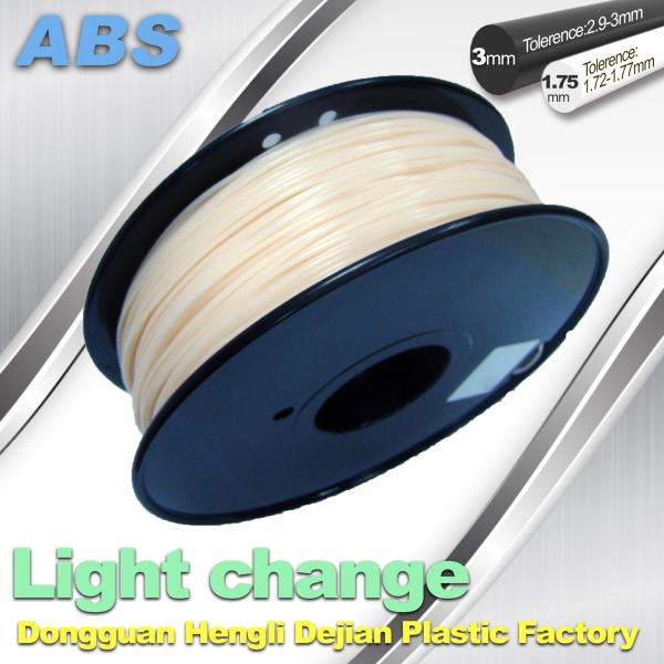 Quality White To Blue Color Changing Filament ABS Filament For 3D Printers for sale