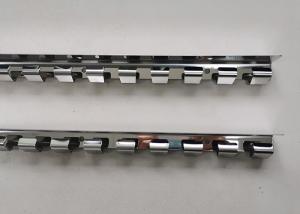 Steel 984mm Stainless Stamping Parts Hangers Rail For Pvc Softs Strip Curtain
