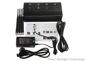 China Desktop Smart Cell Phone Signal Jammer , Cellular Phone GPS WiFi Jammer on sale