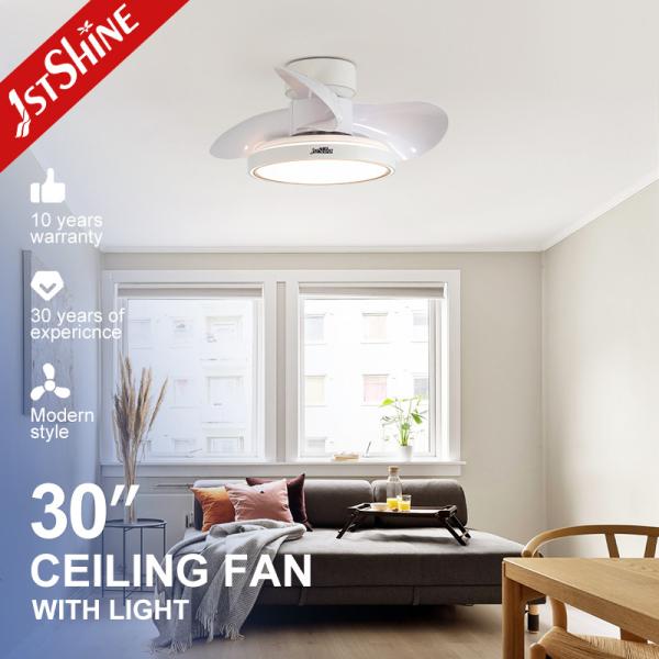 Quality 30 inch 110V 230V ABS Blades Ceiling Fan With Light 35W DC Motor for sale