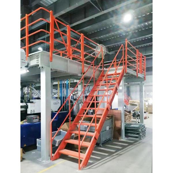 Quality Commercial Building Mezzanine Floor with Customized Depth and 500 kg Load Capacity for sale