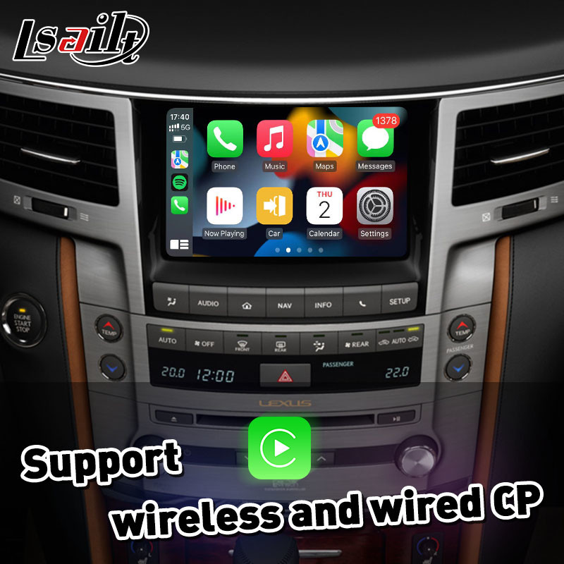 Lsailt Wireless Android Auto Carplay Interface for 2012-2015 Lexus LX 570 LX570