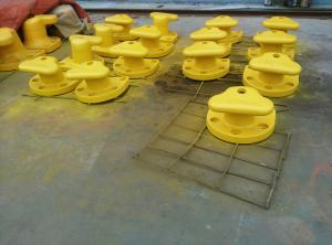 China Marine Cast Iron Steel / Mild Steel Tee Head Mooring Bollard With Epoxy Primer Surface on sale