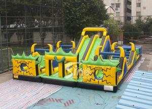 China Adults N Kids Outdoor Giant Inflatable Playground With Big Slides For Sale on sale