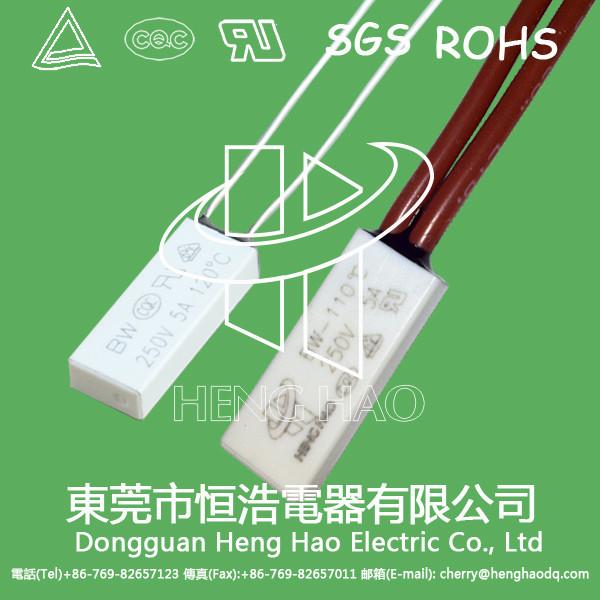 Quality Stew Pots Bimetal Temperature Switch , BW-B2D Enhanced Thermal Protector for sale