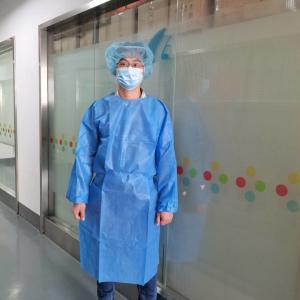 China SMS / PP / PE / Microporous Disposable Isolation Gown M L XL XXL on sale