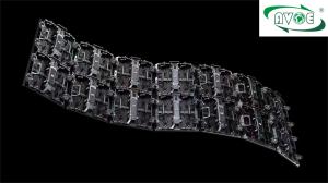 China Type G P3.91 4K Stage Rental LED Display Curved Cabinet 500x500mm 45 Degree on sale