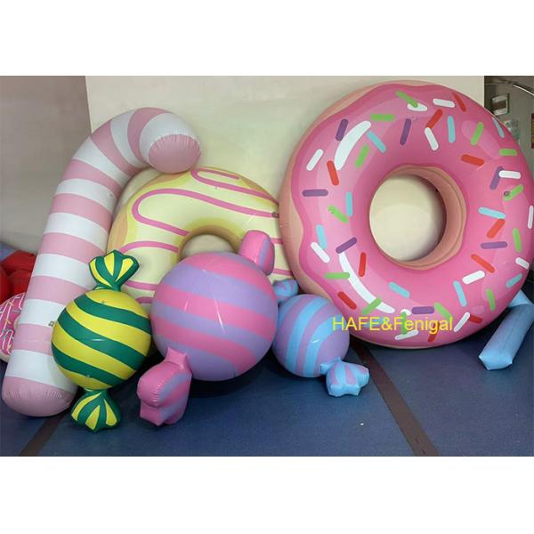 Custom PVC Donut And Candy Balloons For Dessert Shop Grand Opening Or Window Displays