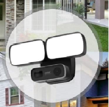 Quality Floodlight Home Surveillance Security Camera IOS Android System for sale