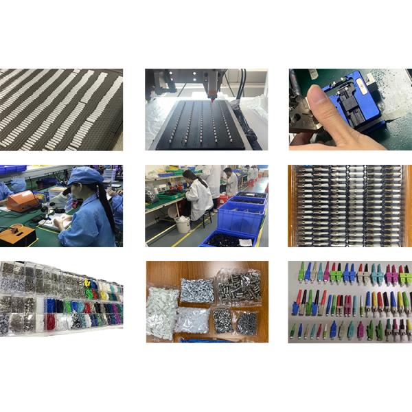 Black FTTH ST UPC Fiber Optic Connector Single Mode Simplex 0.9mm