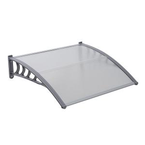 China Clear Color PC Door Canopy , Hollow Polycarbonate Sheet Window Awnings Long Lifespan on sale