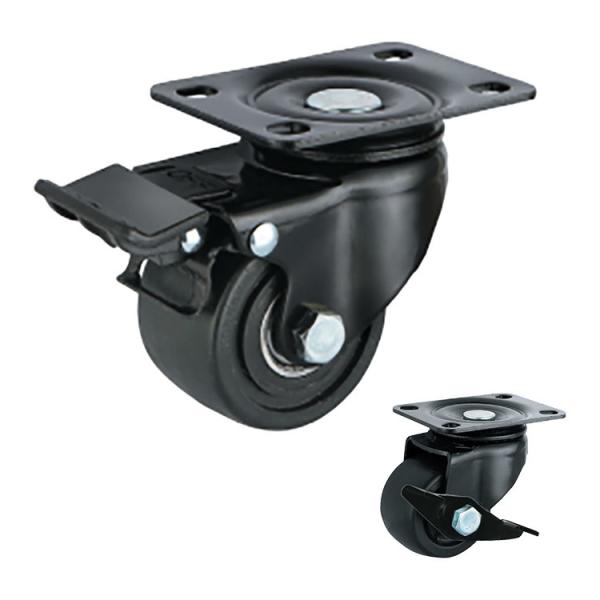 Quality 50mm Black Nylon Casters for sale