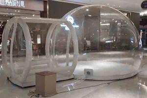 China Inflatable Glamping Dome Bubble Tent Outdoor Transparent Hotels House For Hire on sale