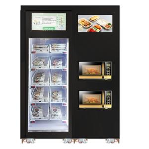 Buy cheap Smart Fridge Vending Machine With Microeaves For Hot Food Meal.Snack Drink Salad Vending Machine With Card Reader product