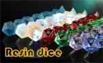 Multi -Color Resin material Dice Set#Rpg#Dnd#Coc Transparent