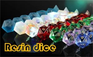 Multi -Color Resin material Dice Set#Rpg#Dnd#Coc Transparent