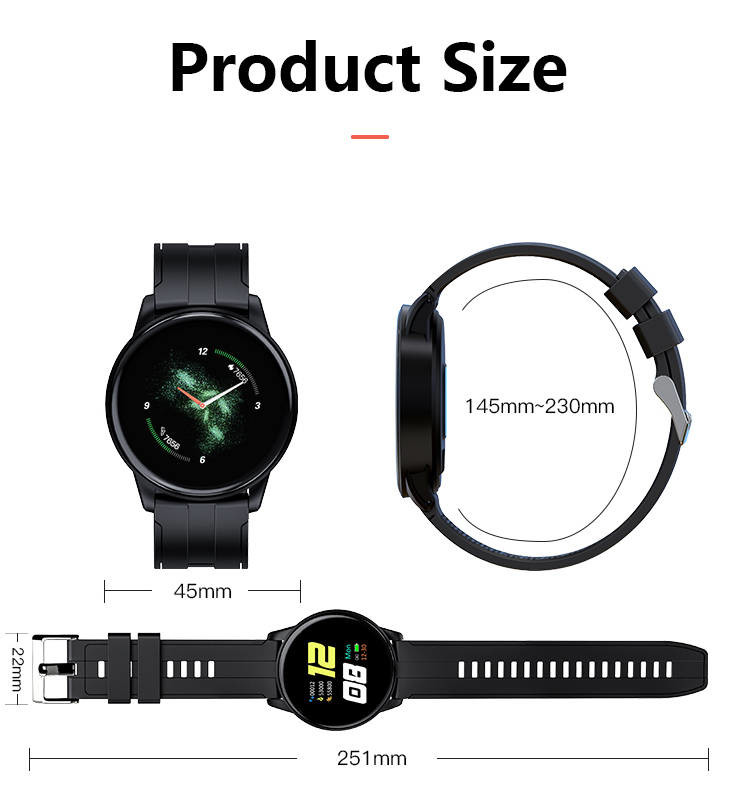 GPS Bluetooth SPO2 Smartwatch Compatible Android Iphone TFT screen