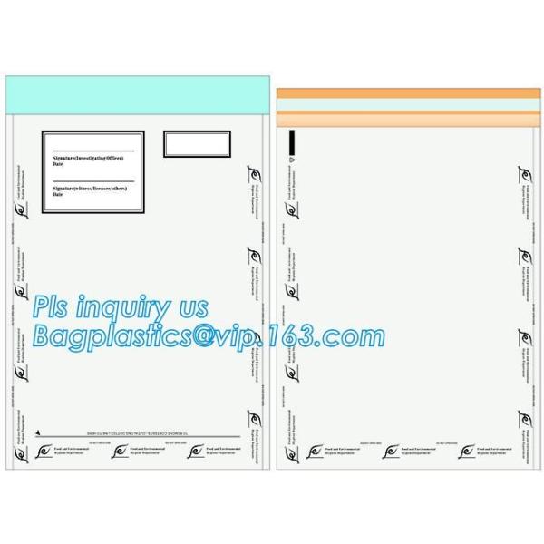 money locking security bag courier plastic bag, plastic self adhesive evidence bag/security bag, Temper-Evident Bags, De