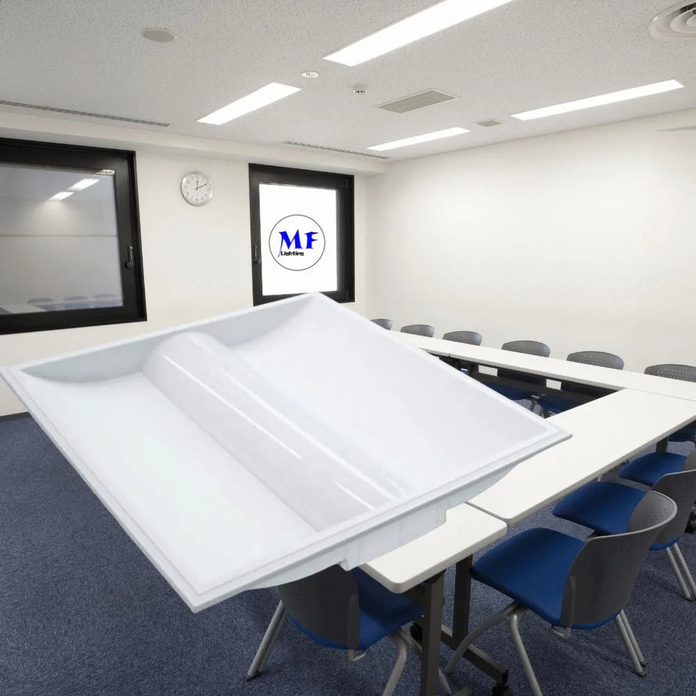 Commercial Lighting LED Panel Light Ceiling Troffer Light Fixtures 50W 2*4FT Flame-Retardant Anti Glare Dimmable Ceiling