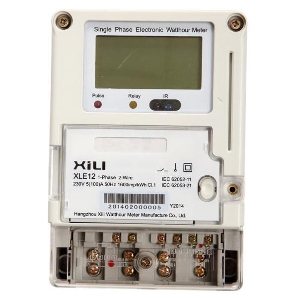 Quality Remote Reading Domestic Wireless Energy Meter 1 Phase with GPRS Modules for sale