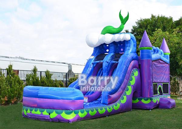Quality Mermaid Dual Lane Titan Plus ( 6 IN 1 ) Combo / Inflatable Bouncer Slide Combo for sale
