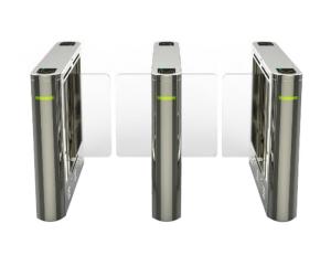 China IR Sensor IP44 40W Acrylic Swing Barrier Turnstile Fast Pass Speed BLDC on sale