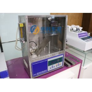Electronic Automatic 45 Degree Flammability Textile Testing Machinery