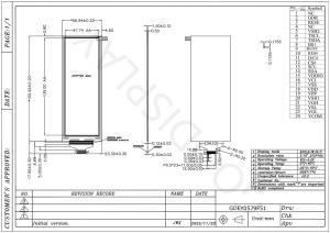 Buy cheap 5.79'' 4 Color 272*792 HX8717 Based Standard E-paper Display EPD product