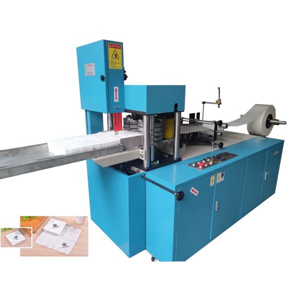 Non Woven Handkerchief Tissue Paper Napkin Machine Double Embossing